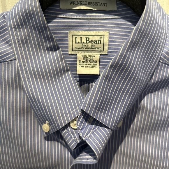L.L Bean Button Down 15 1/2 - 33 - Picture 3 of 9